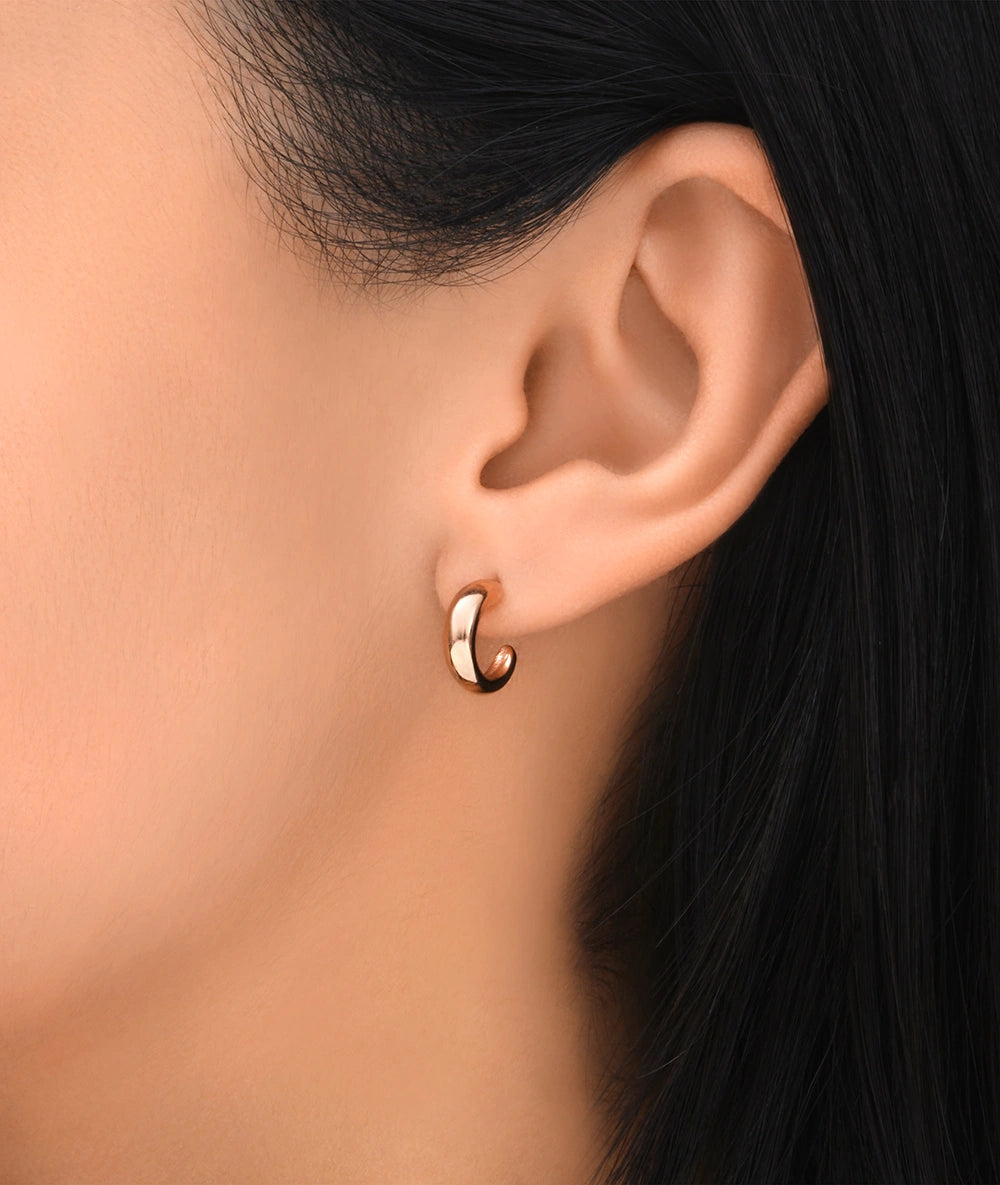 DAN RG rose gold hoop earring