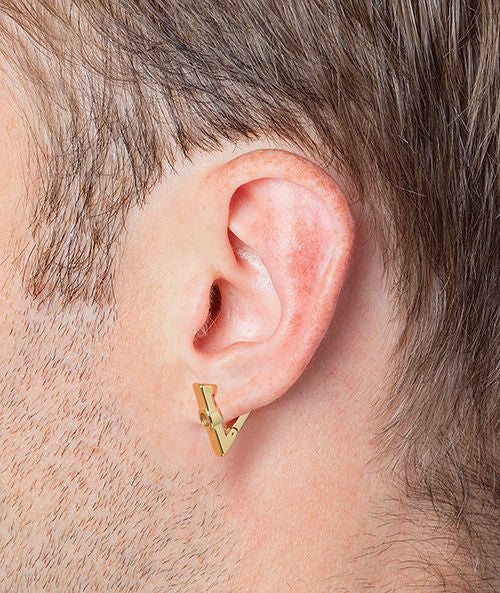 Silver creole earring, Willie S