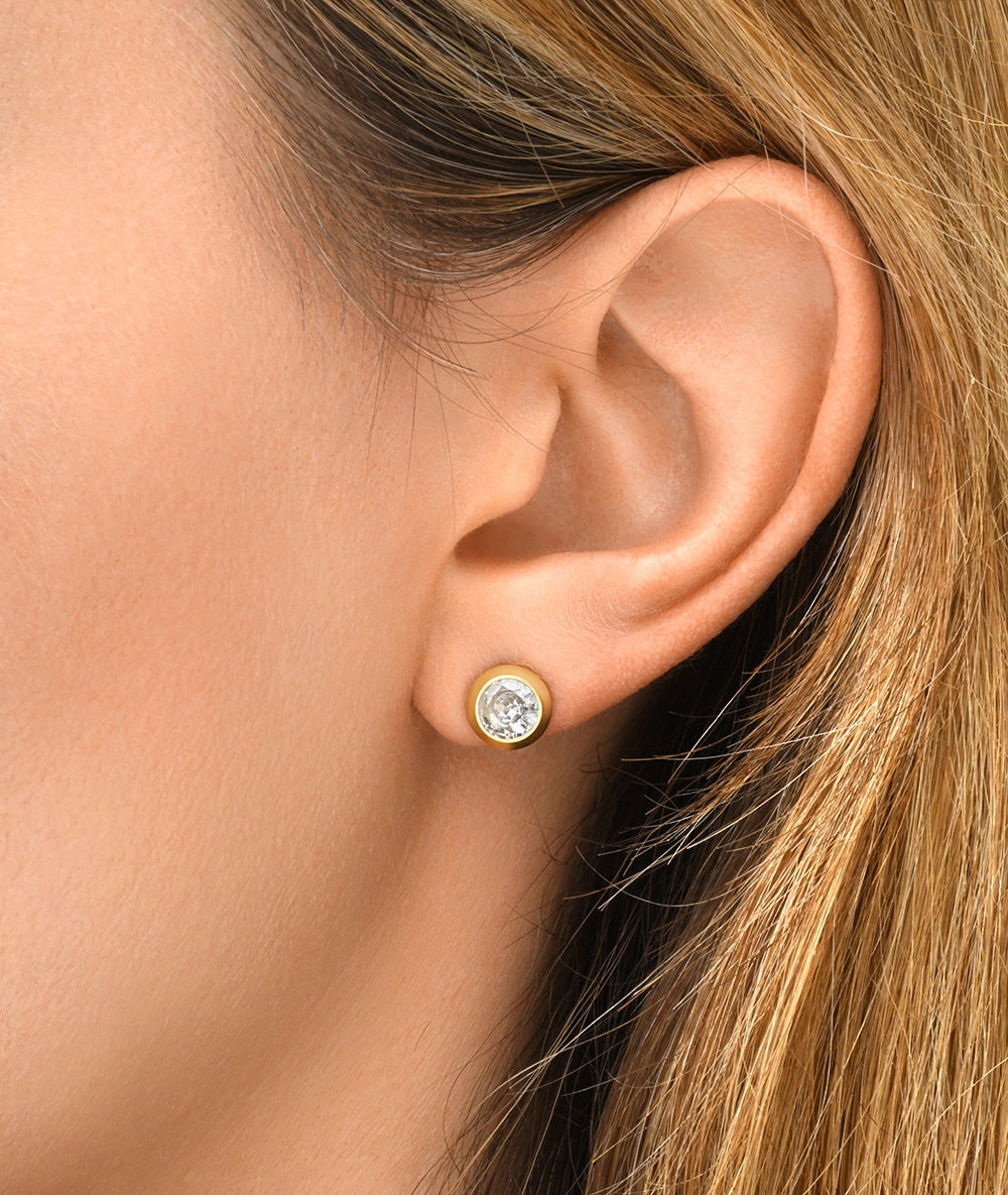 Carter G gold twist earring