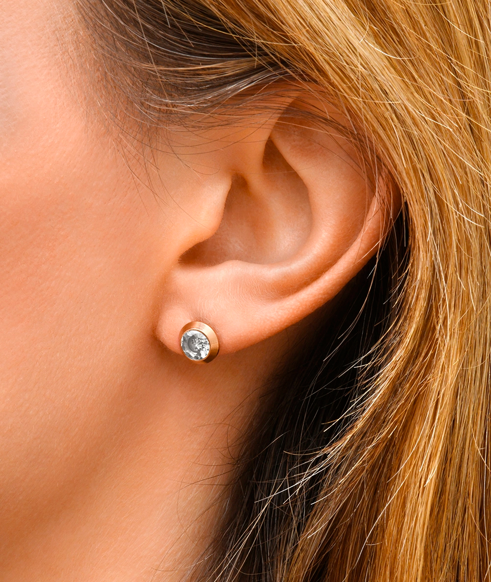 Triple gold ear cuff with zirconiums Ridley Star G