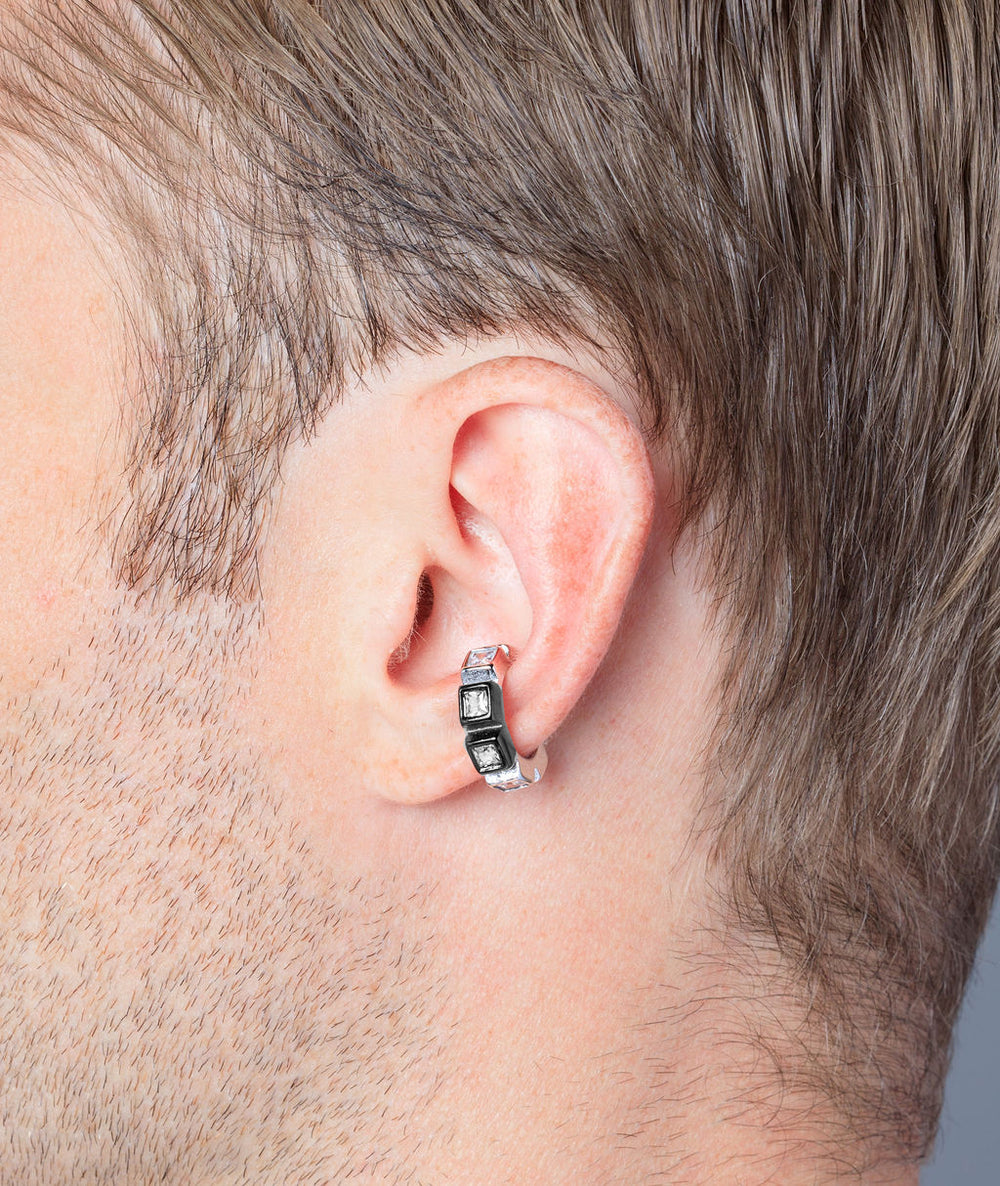 Loki G gold and zirconium ear cuff