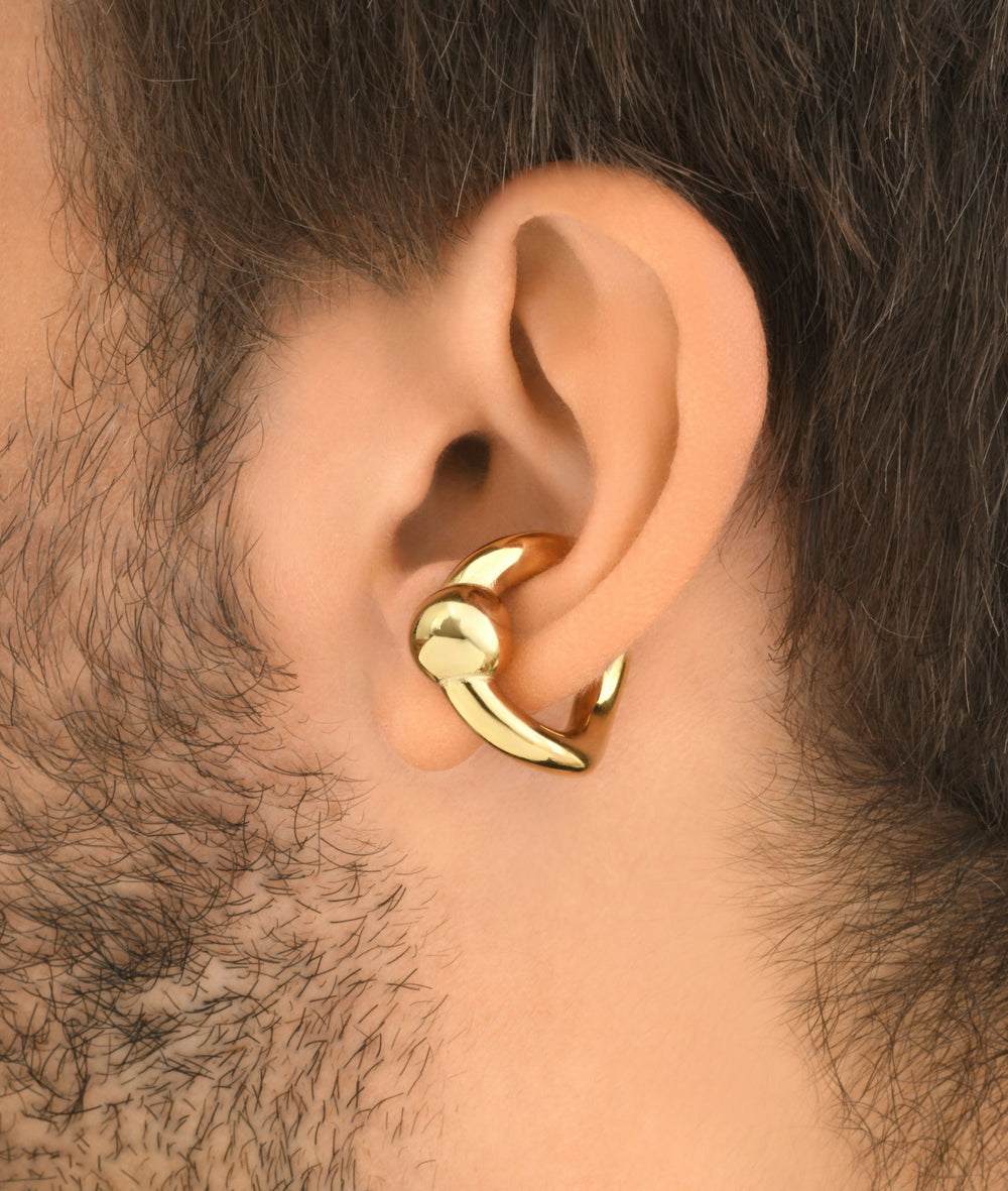 Ear cuff boule doré Curl G