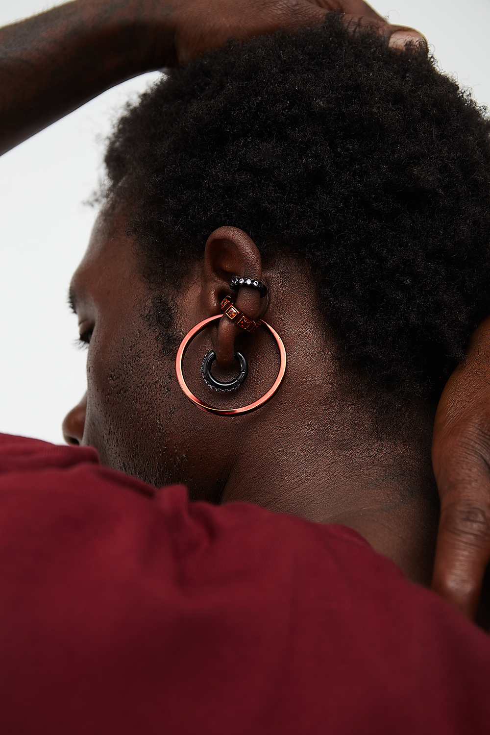 Ear cuff créole orange Gentry O