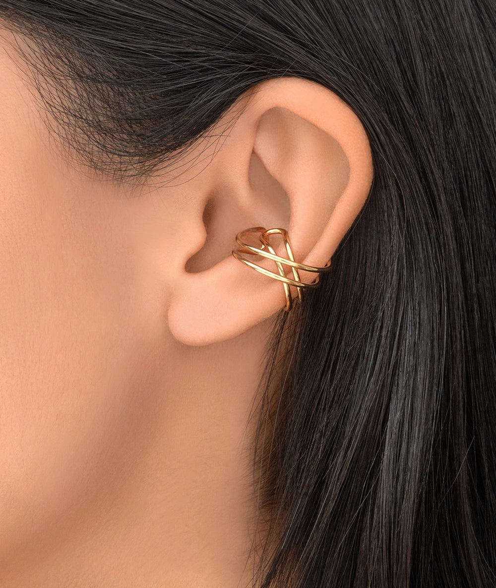 Ear cuff double doré VENUS G