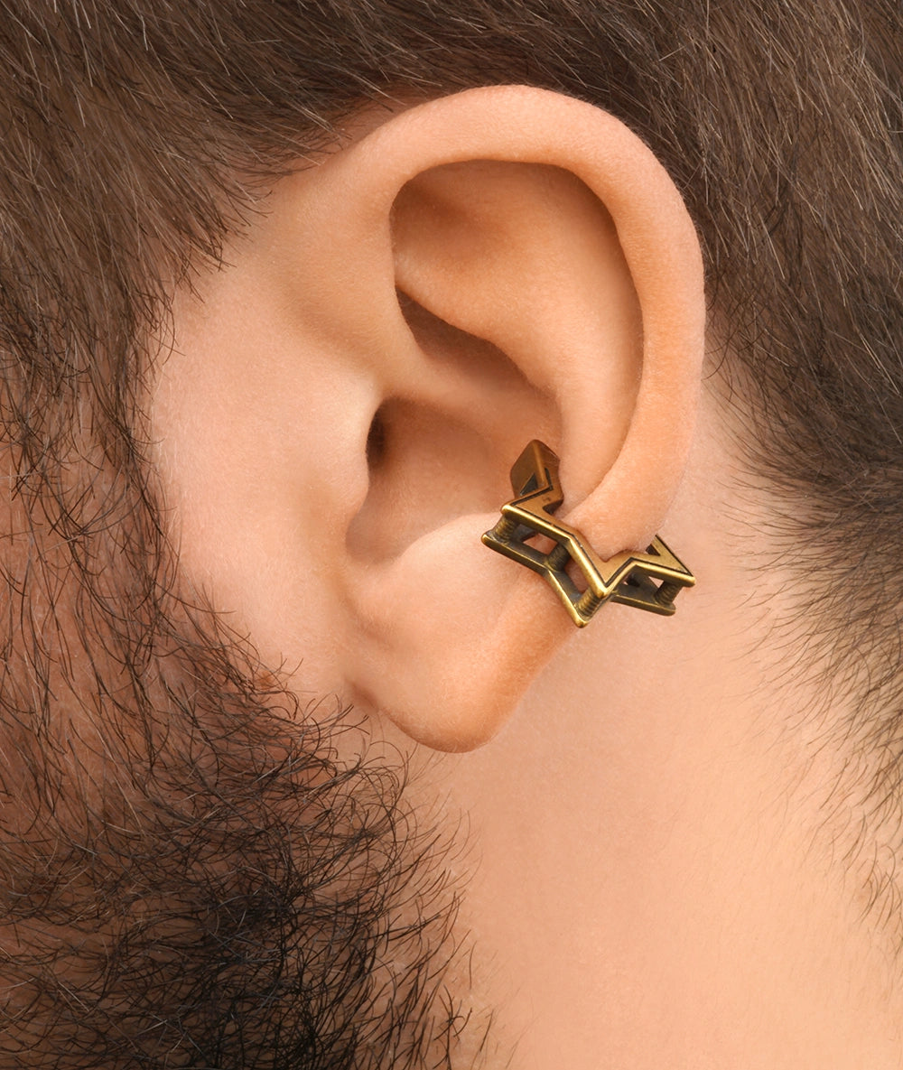 Ear cuff étoile doré effet vintage RAI VG