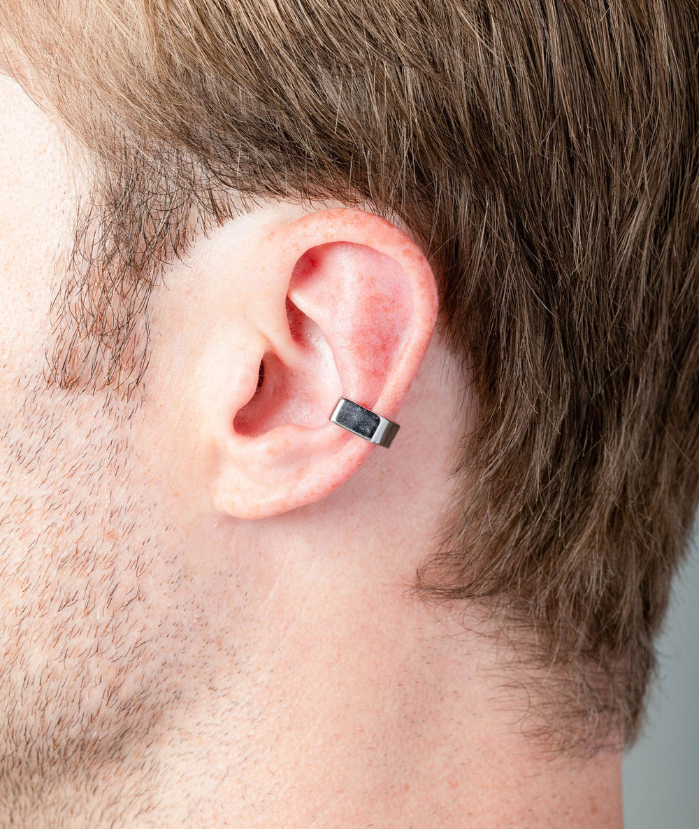 Ear cuff forme géométrique argenté Francis S