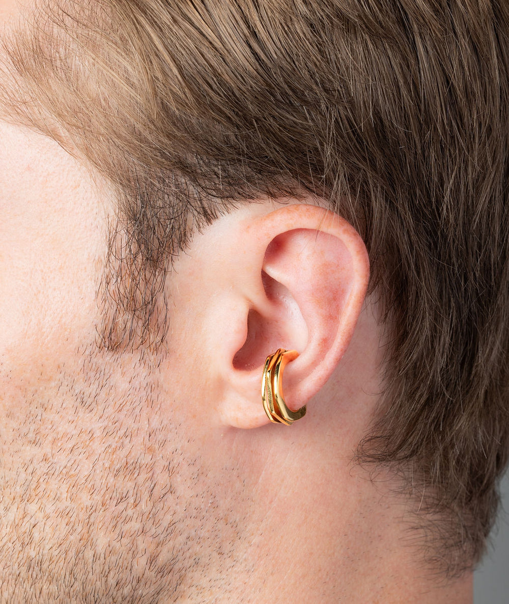 Ear cuff forme géométrique doré Bolty G