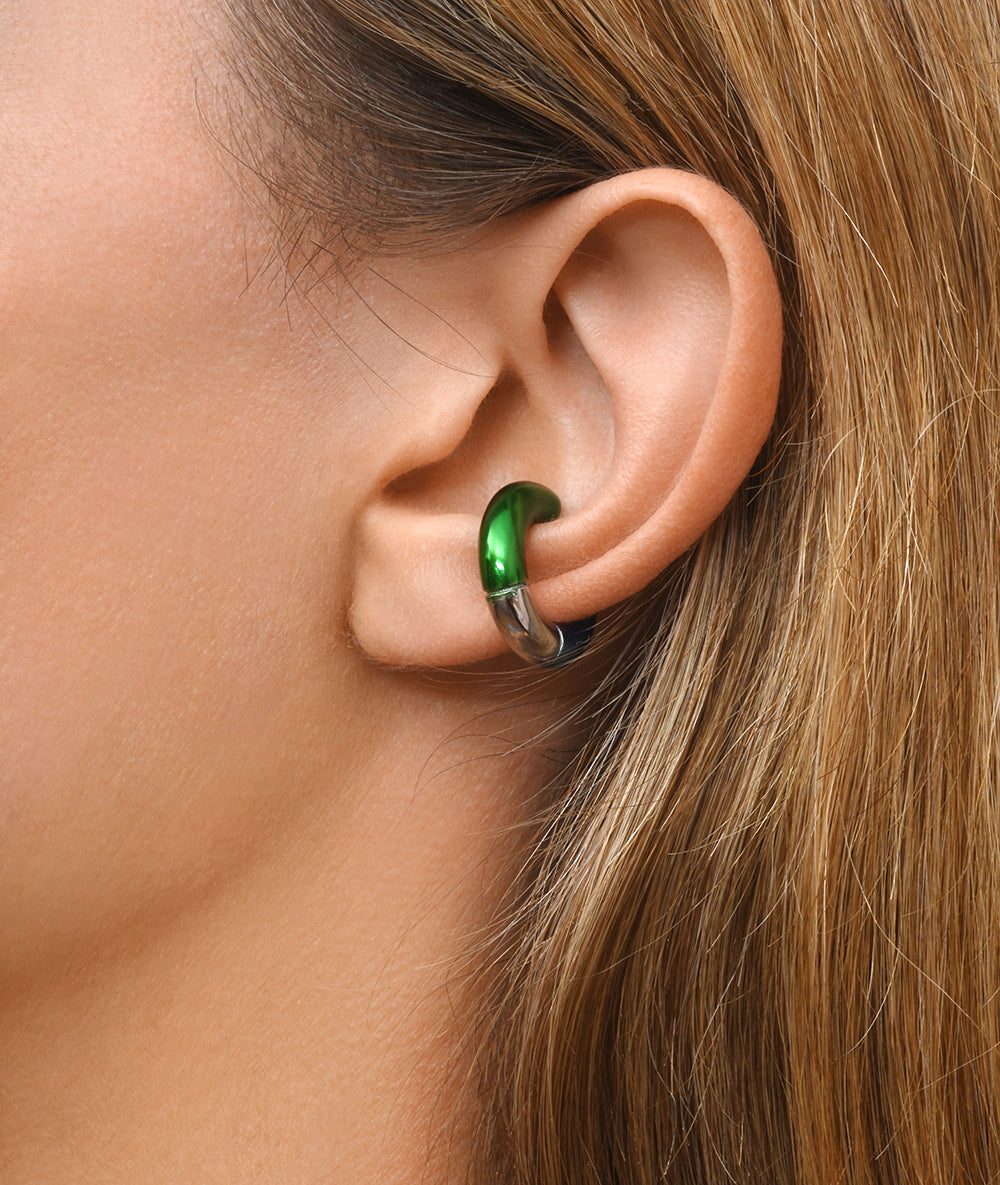 Ear cuff rond bicolore Bowie Tri SGMB