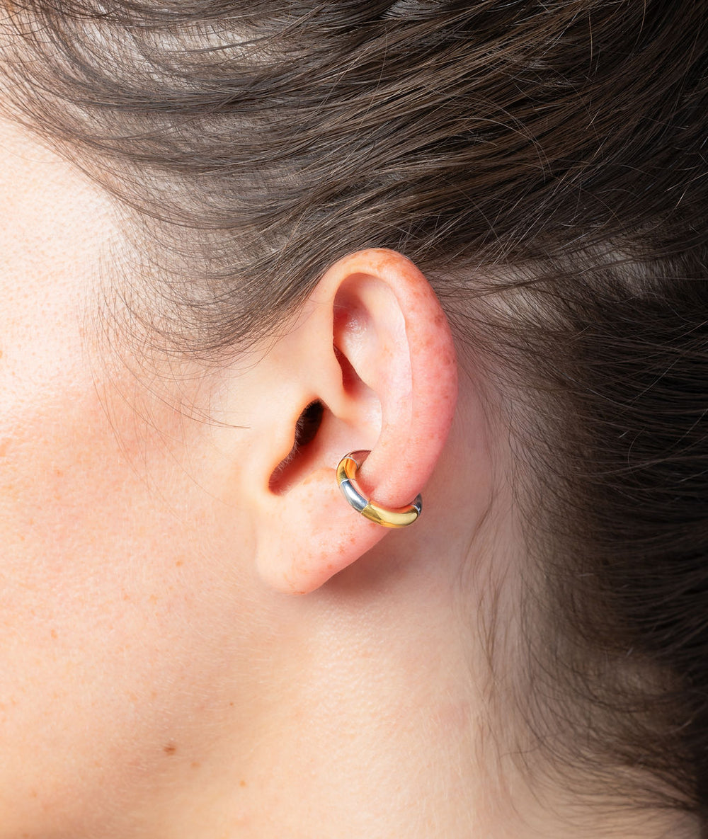 Ear cuff rond bicolore Jona Bi