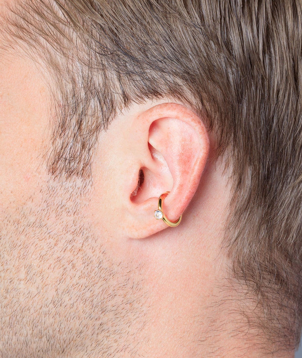 Bully G round gold ear cuff