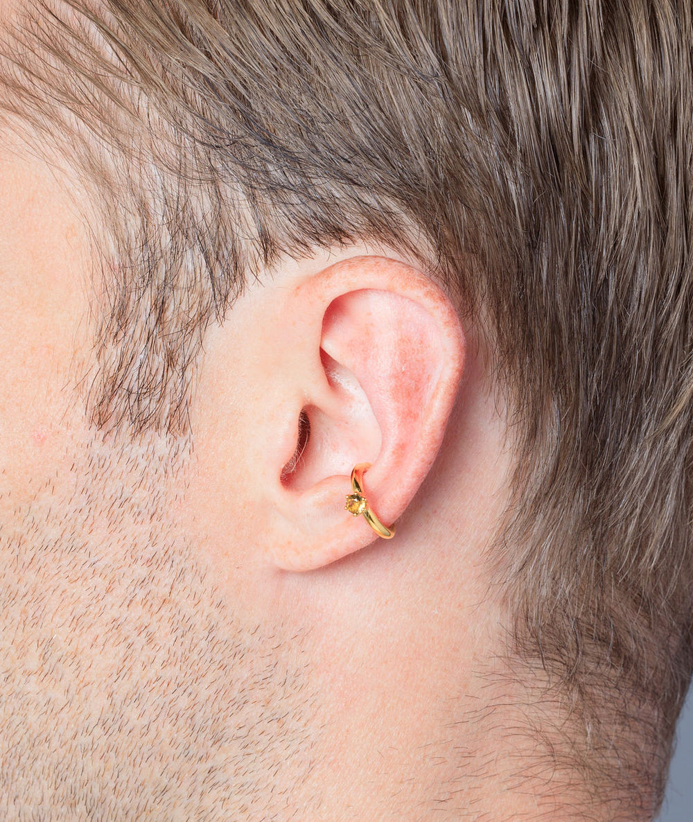 Bully G round gold ear cuff