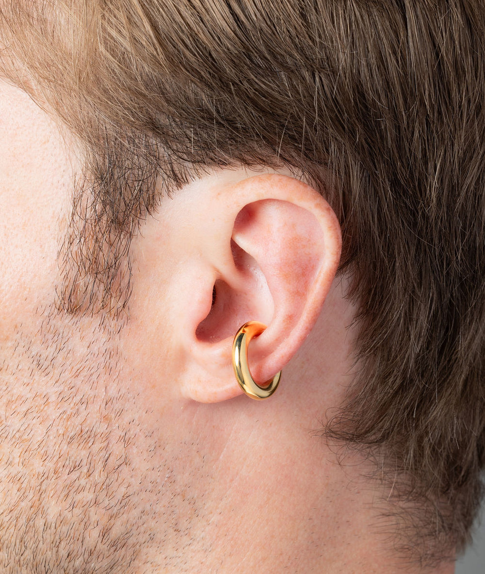 Little Bowie G round gold ear cuff