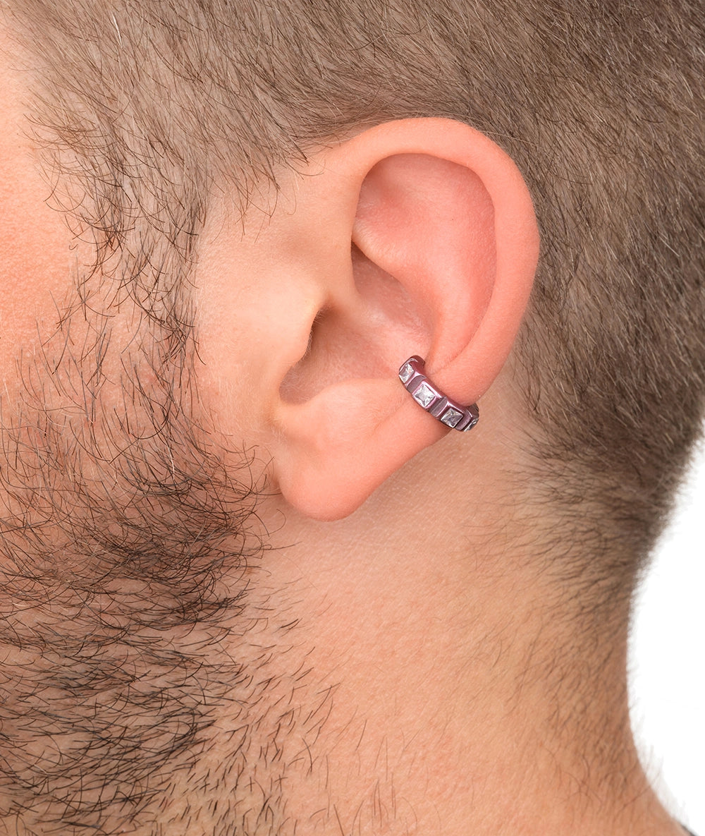 Ear cuff rose et zircons blancs Dibba S LP B