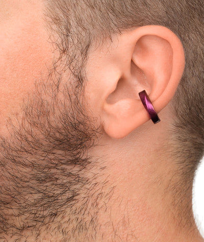 Ear cuff torsadé fuschia Honorito P - YParis