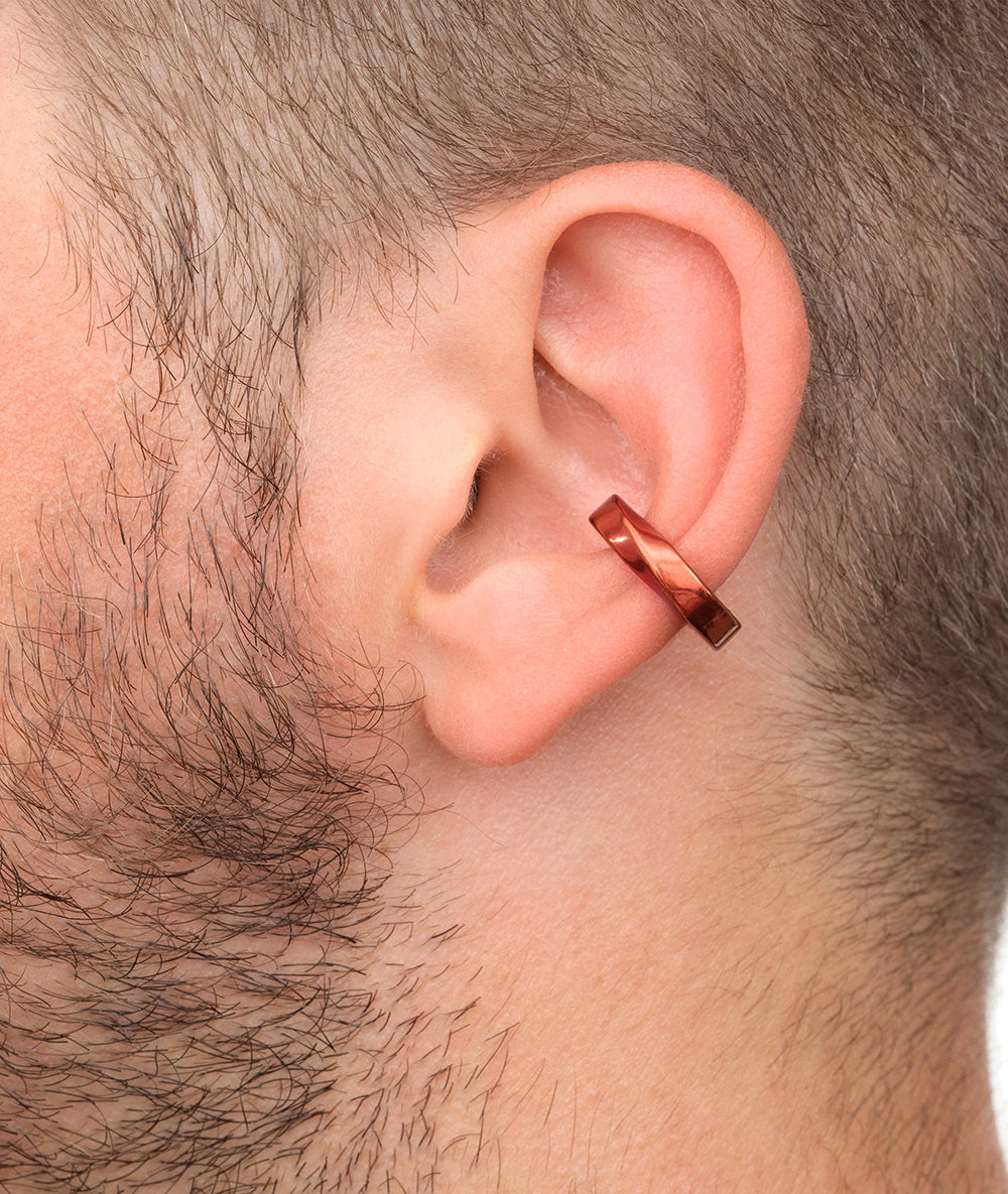 Ear cuff torsadé orange Honor M O