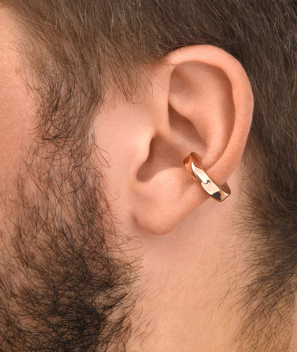 Honor S silver twisted ear cuff