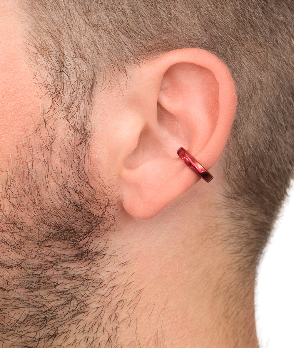 Ear cuff torsadé rouge Honorito R