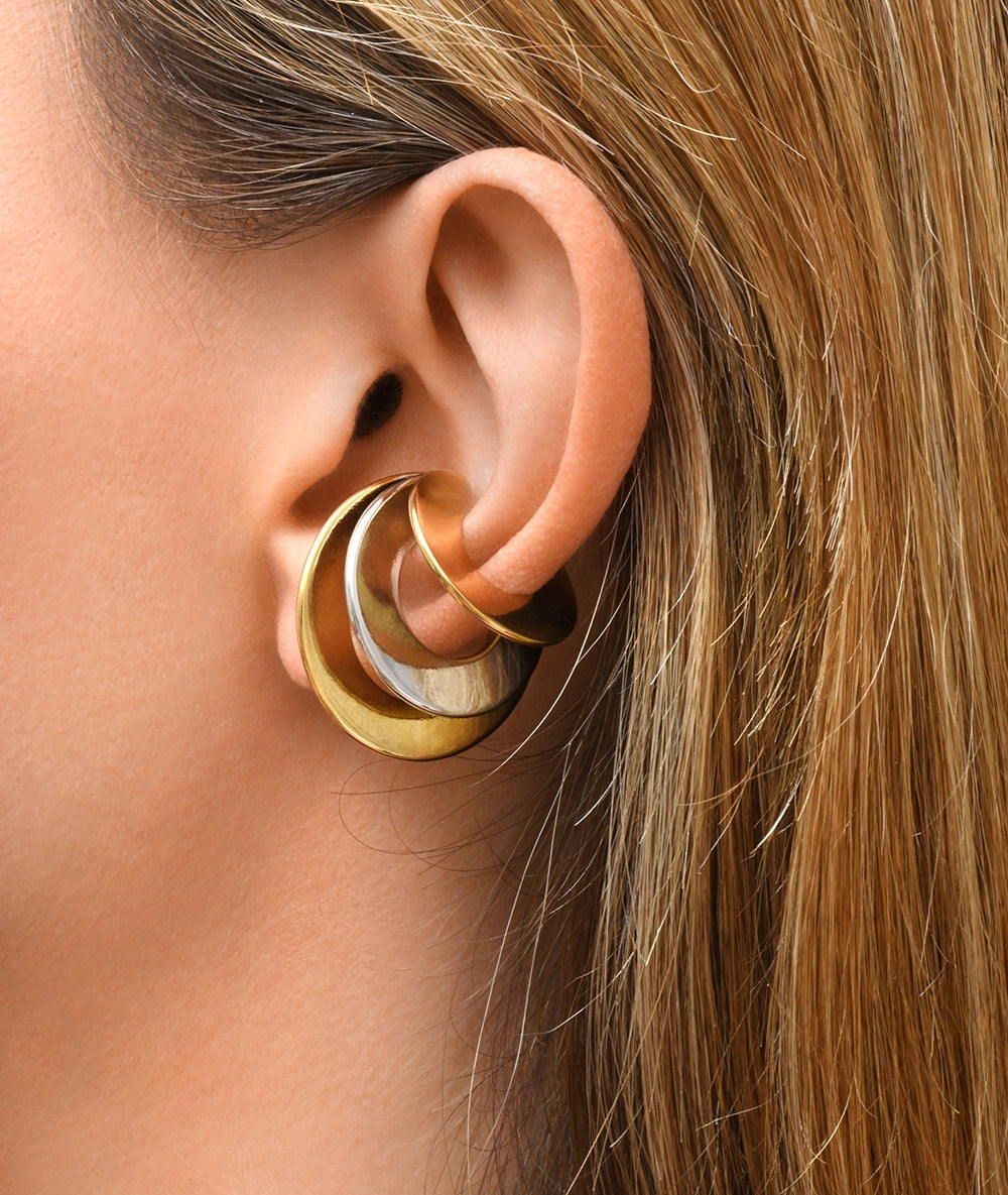 Ear cuff triple bicolore Tripler Bi