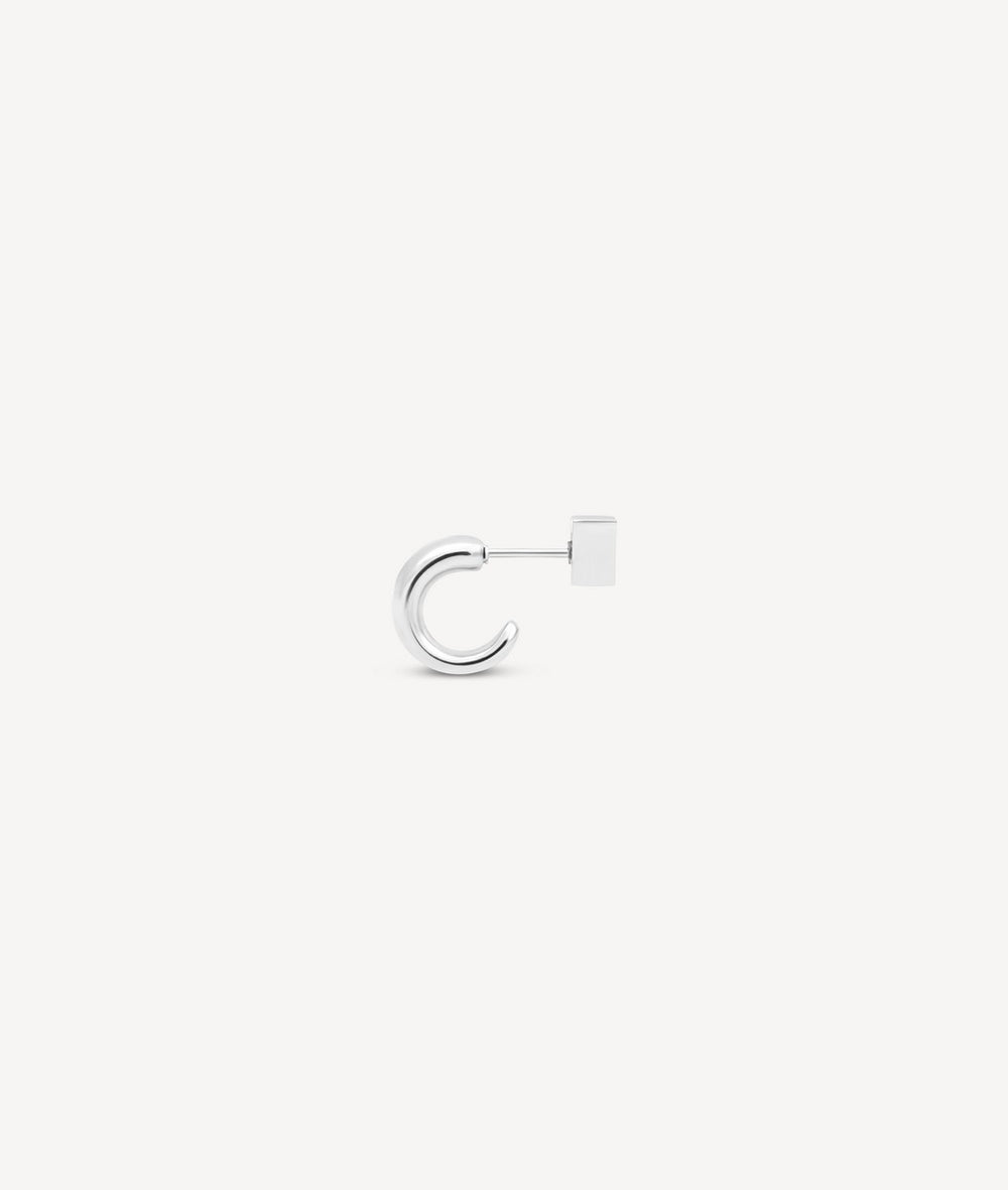 Boucle d'oreille créole argenté DAN S