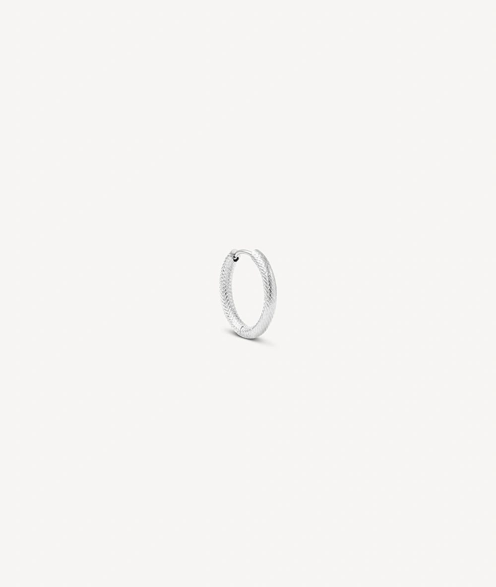 PARKER SL Silver Hoop Earrings