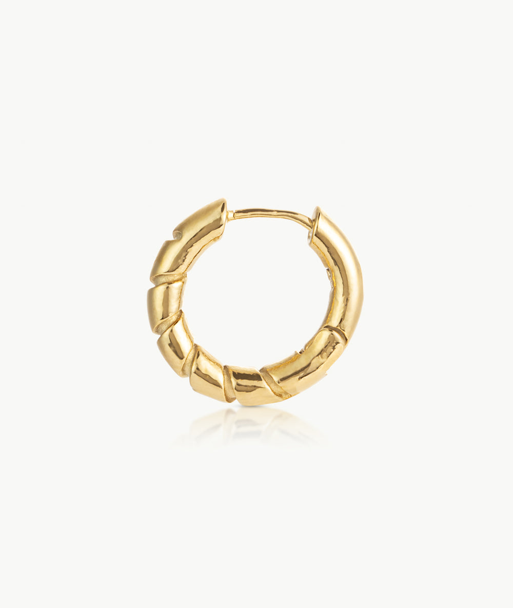 Silver creole earring, Willie S