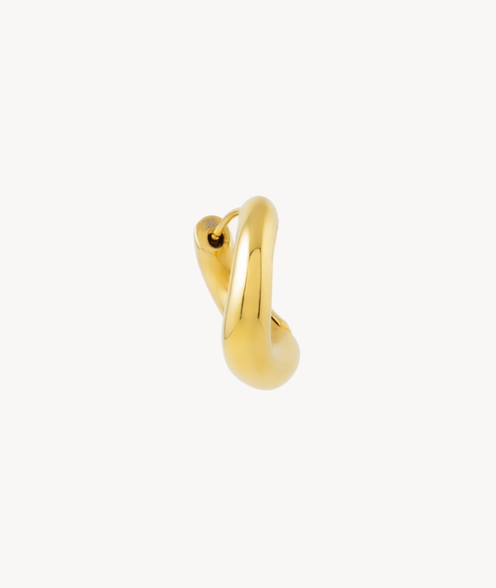Avery G Gold Hoop Earring