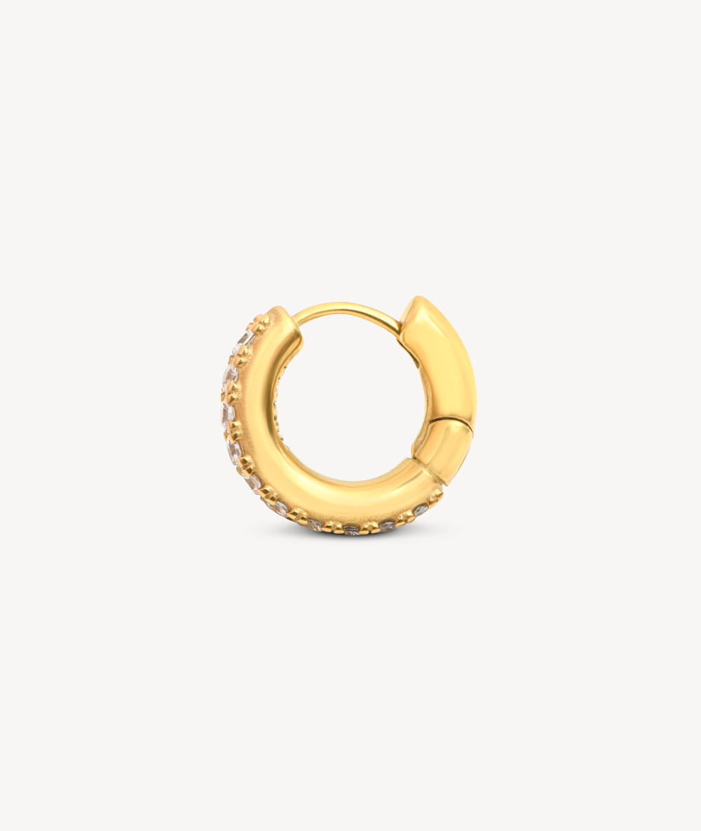 Silver creole earring, Willie S