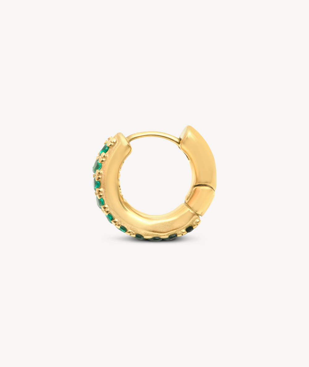Silver creole earring, Willie S