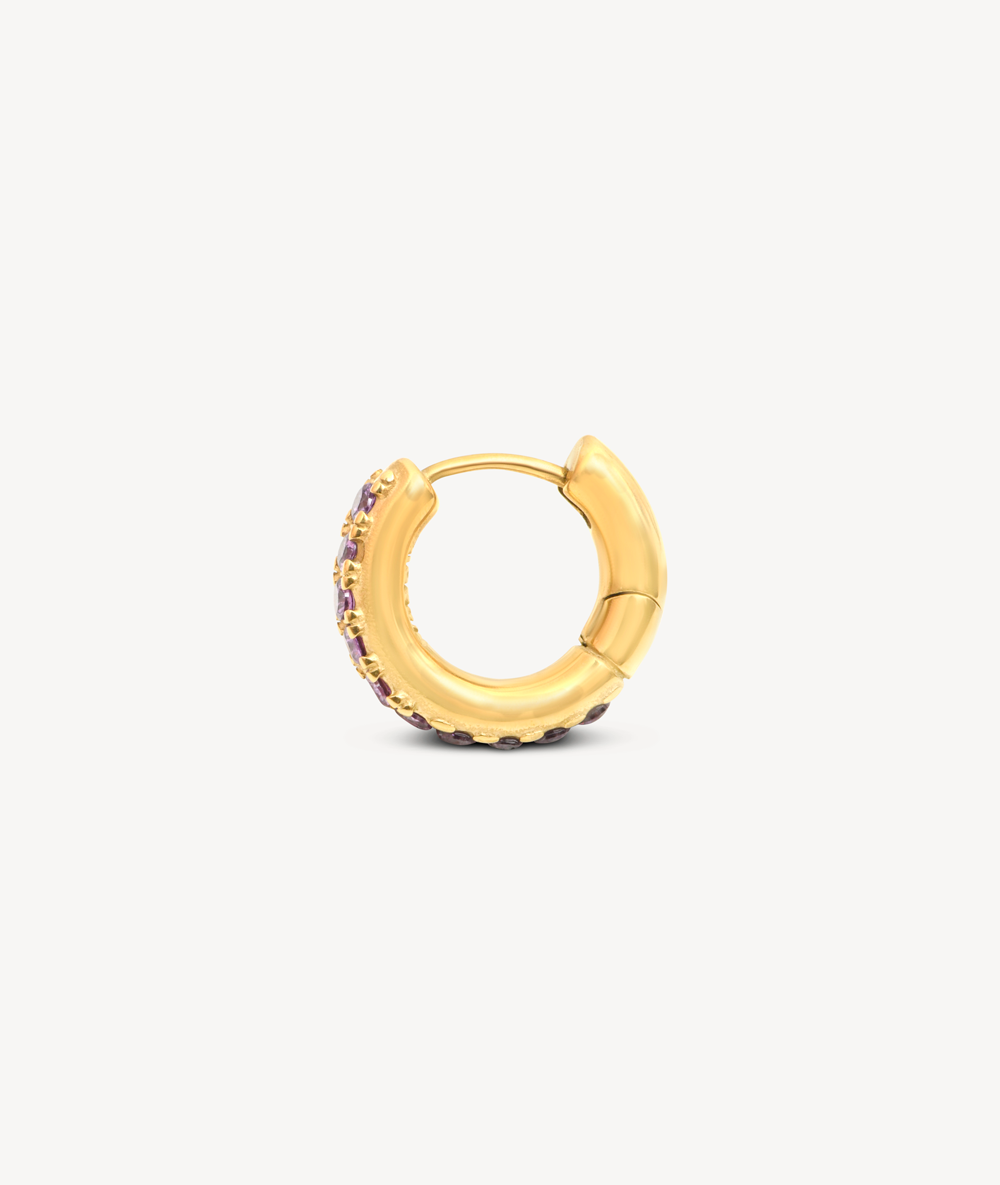 Silver creole earring, Willie S