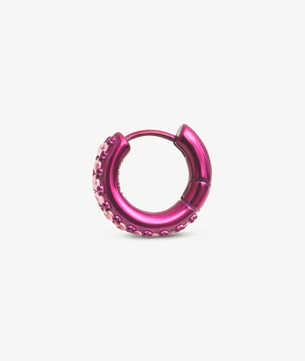 Silver creole earring, Willie S