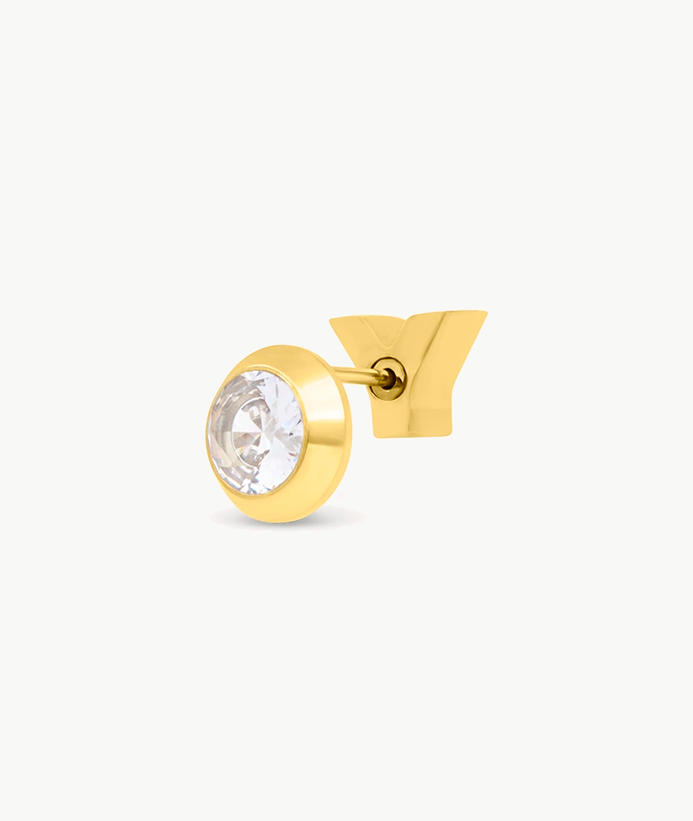 Carter G gold twist earring