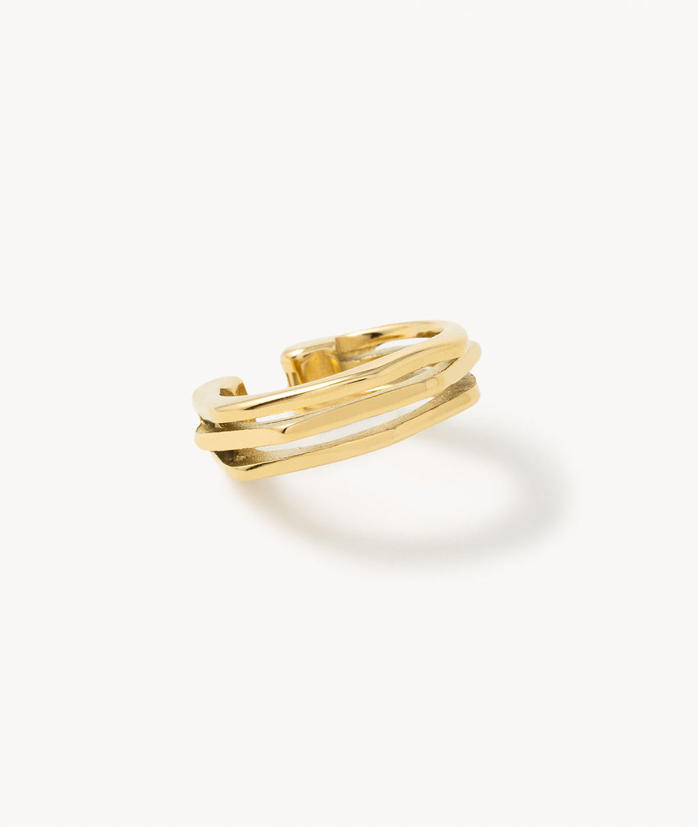Ear cuff forme géométrique doré Bolty G
