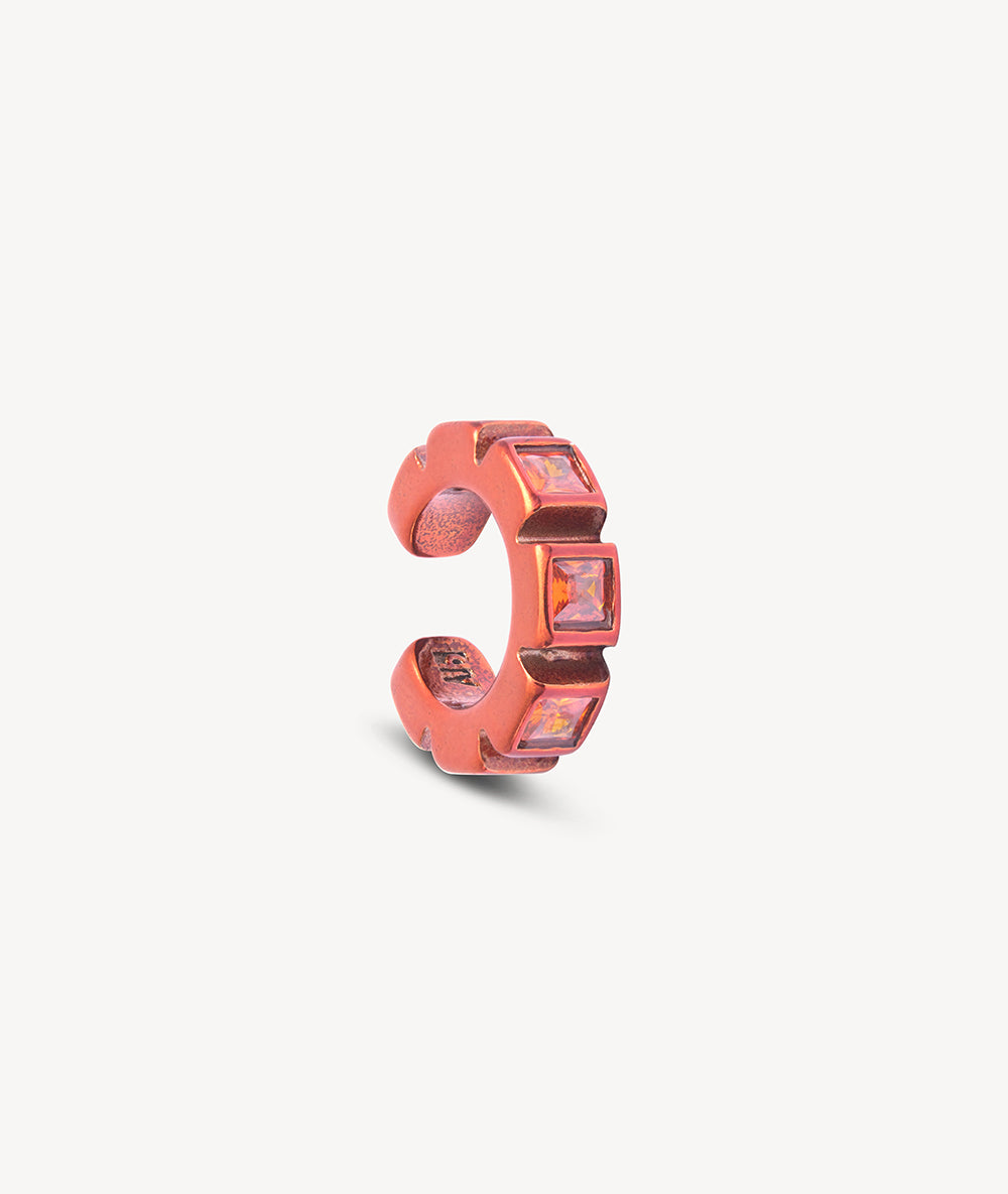 Ear cuff orange zircons oranges Dibba L O