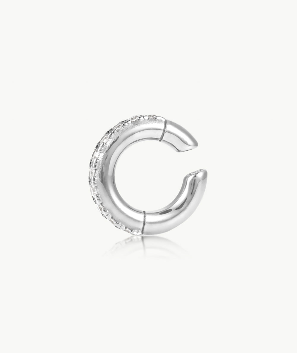 Kim G round gold and zircon ear cuff