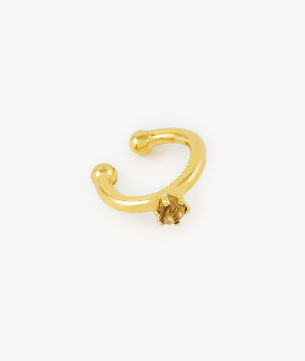 Bully G round gold ear cuff