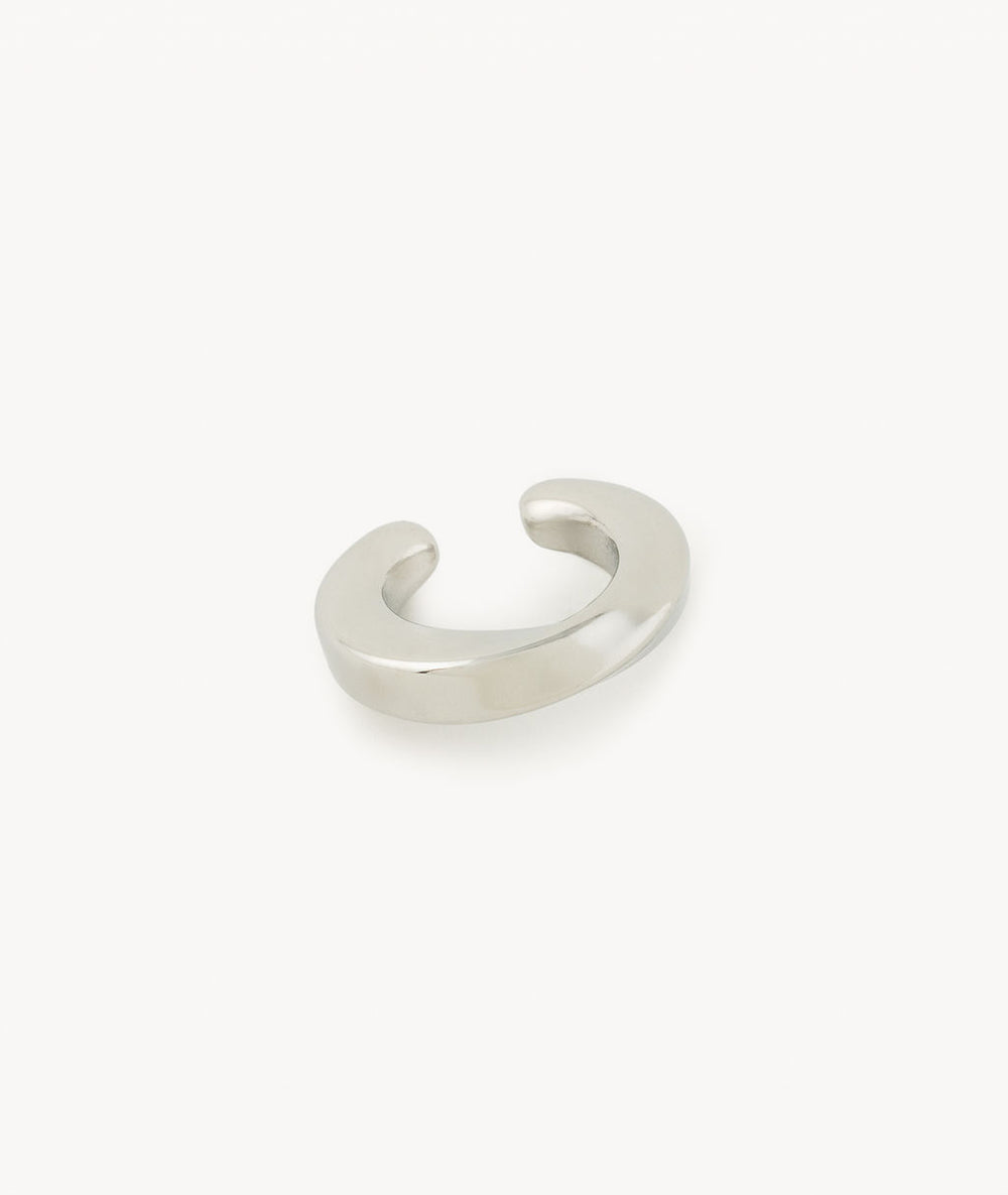 Ear cuff torsadé argenté Honorito S