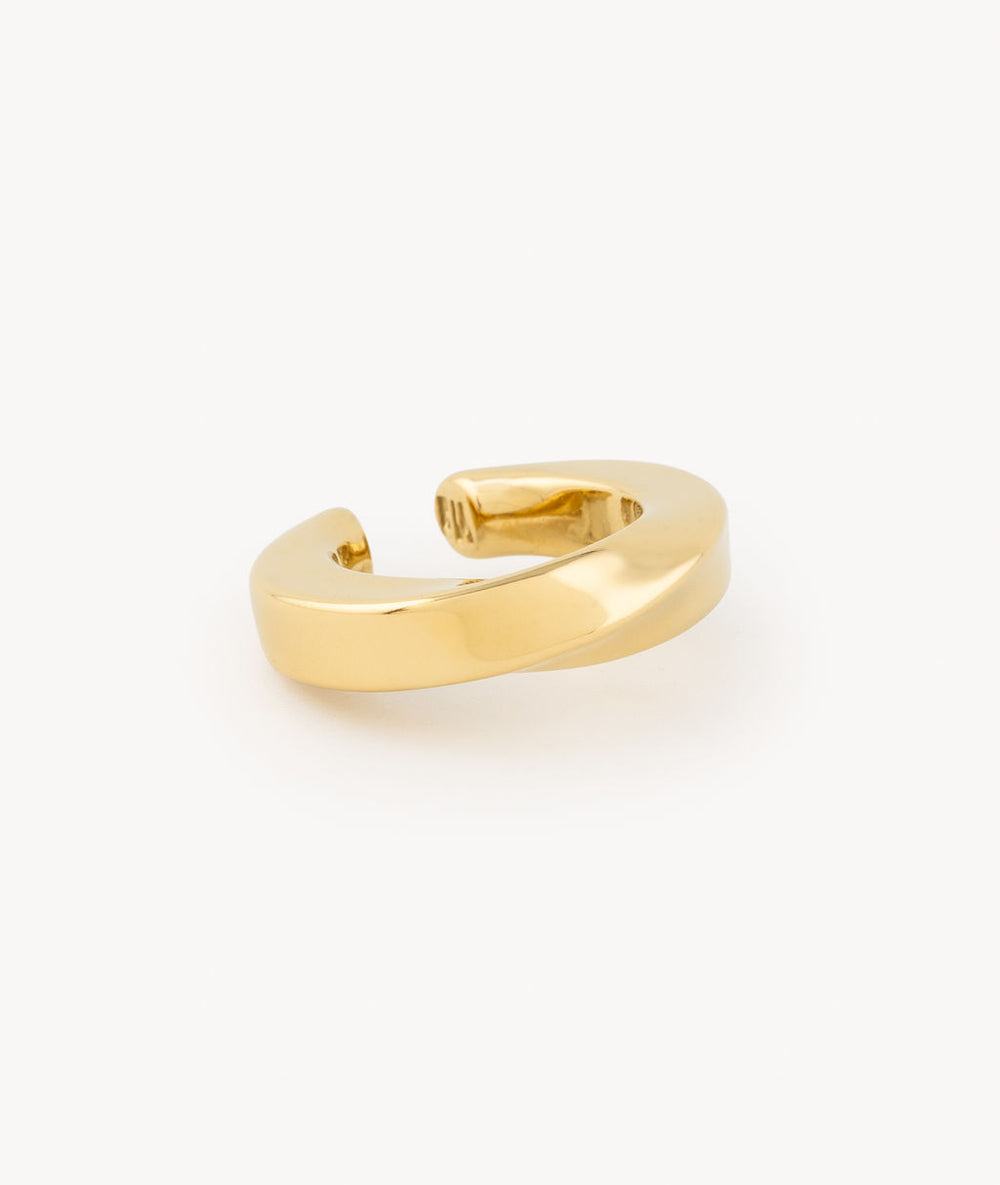 Honor G gold twist ear cuff