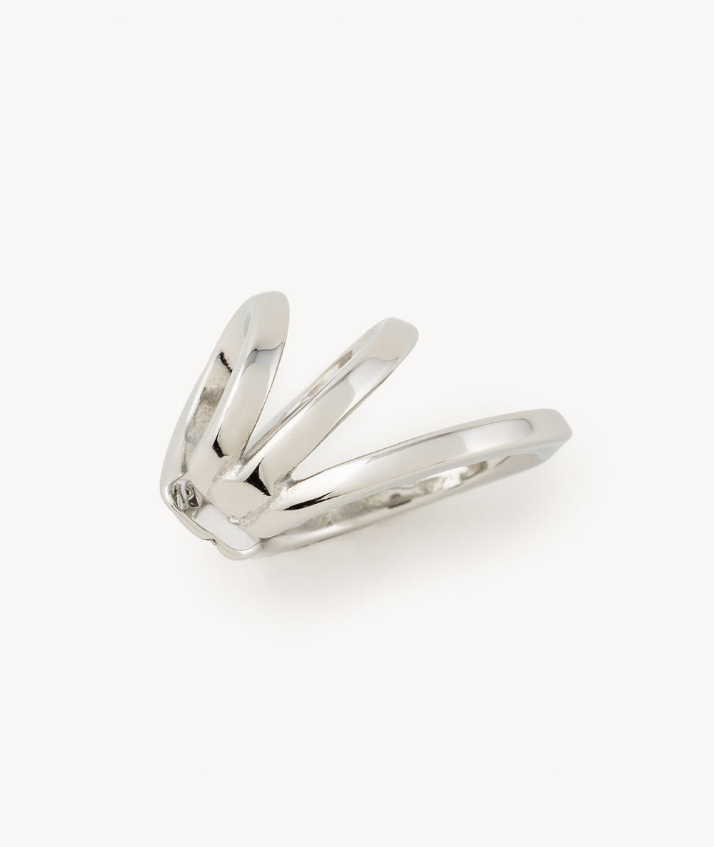 Ear cuff triple argenté Ridley S