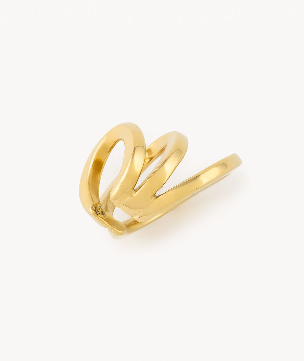 Ear cuff triple doré Ridley G