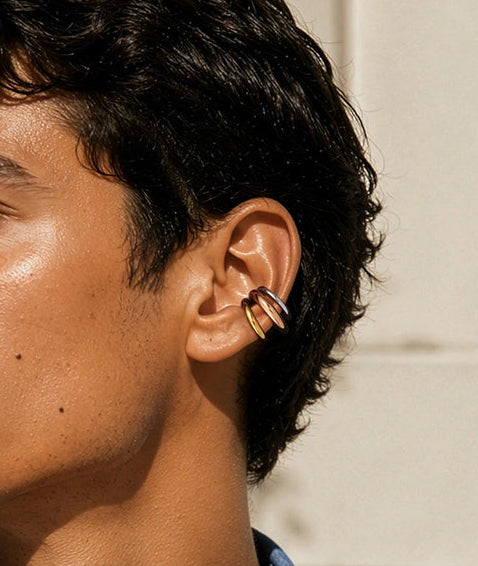 Earcuff triple tricolore APEX TRI ouverture 3.5MM