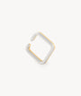Ear cuff carré bicolore Ashley Bi