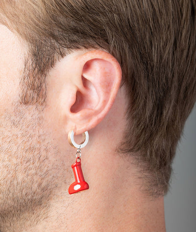 Astroboy Silver Astroboot Dangle Earring - YParis
