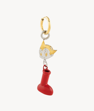 Astroboy two-tone Astro love dangle earring - YParis