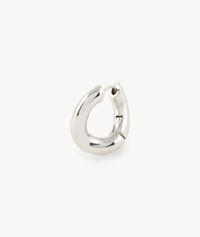 Avery S silver hoop earring - YParis