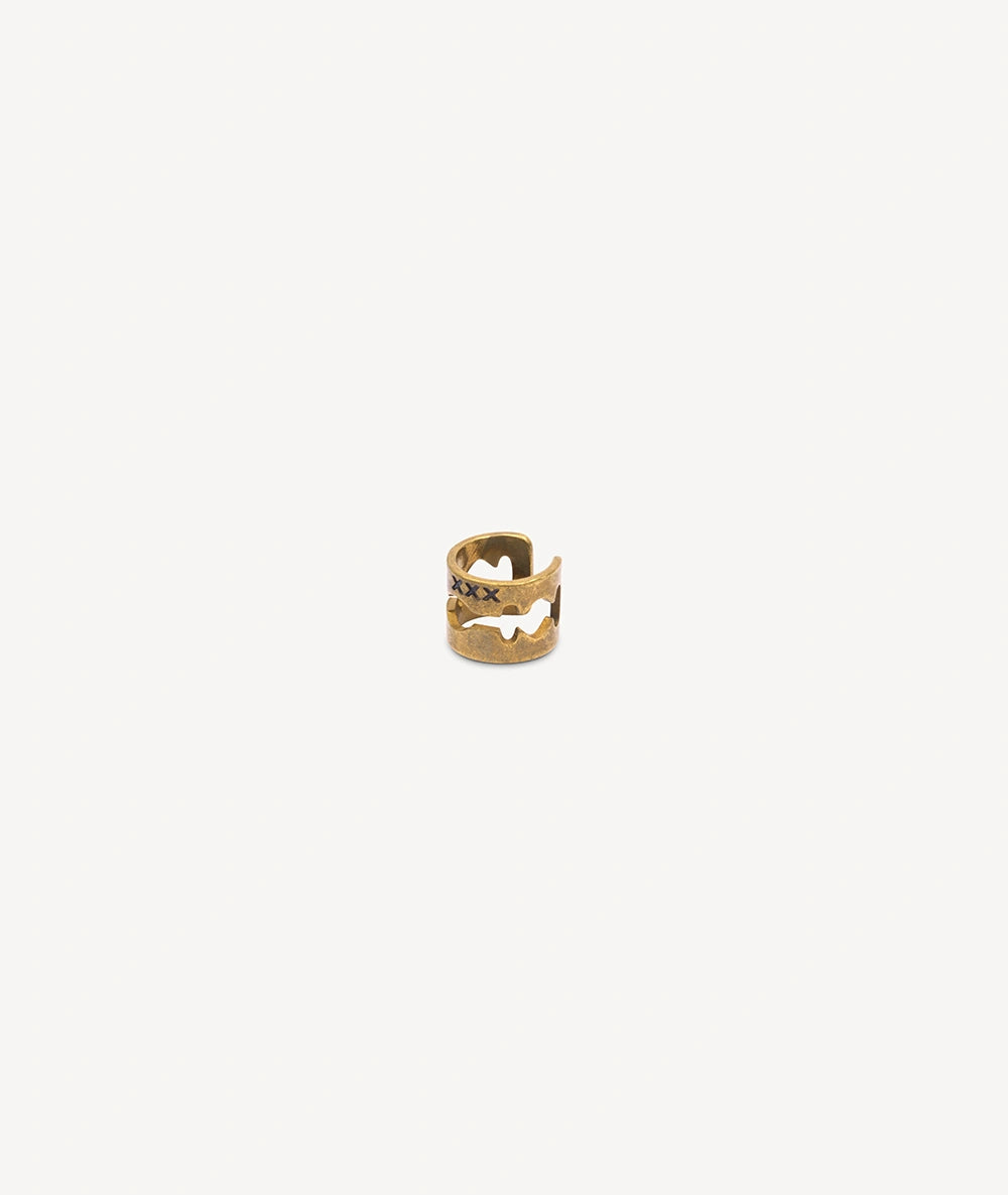 Ear cuff doré en forme de lame effet vintage SANJI VG