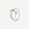 Ear cuff argent spirale perles d'eau douce FUSION S