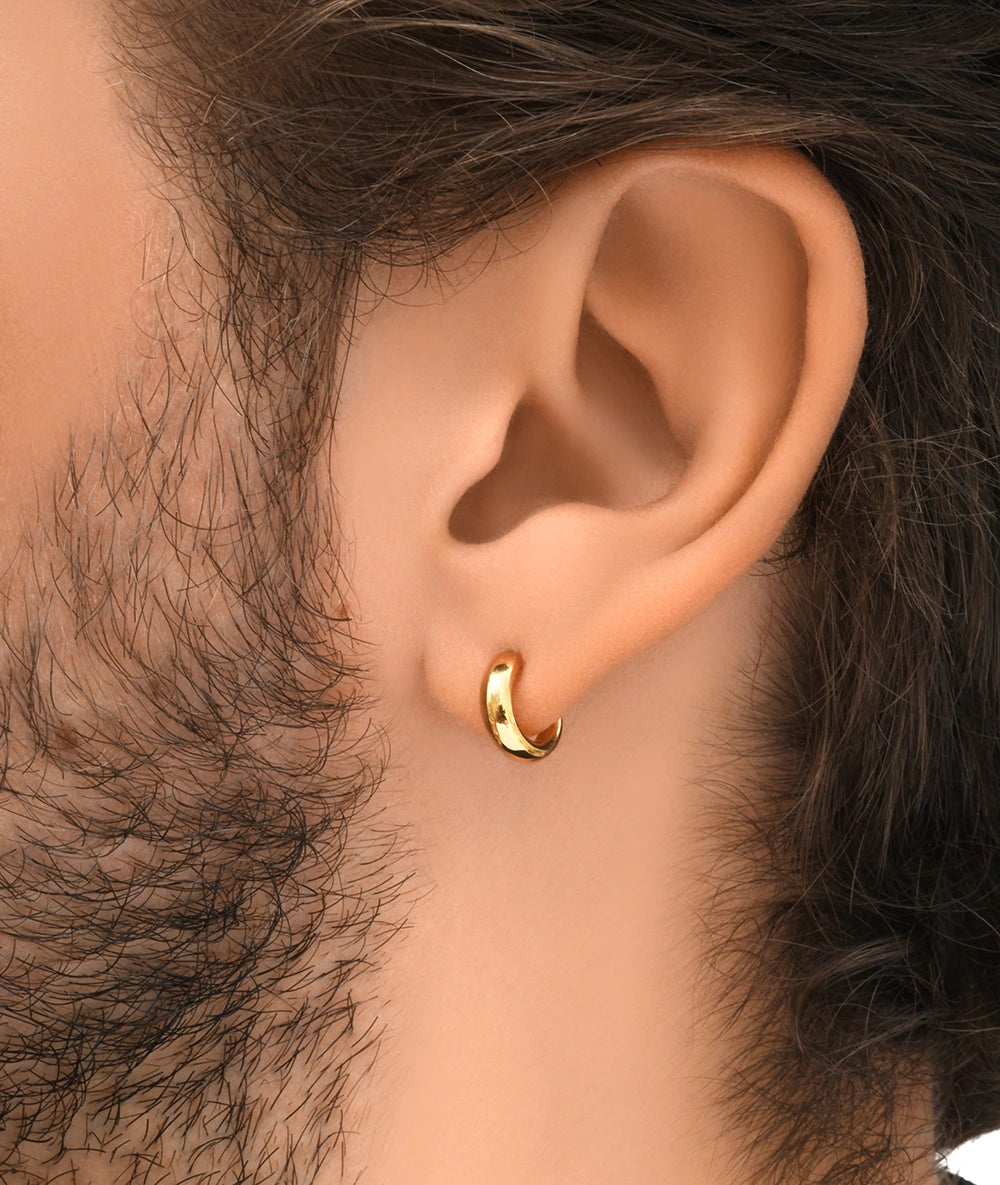 Boucle d'oreille créole doré DAN G