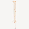 Colby RG rose gold and cubic zirconia drop chain ear cuff