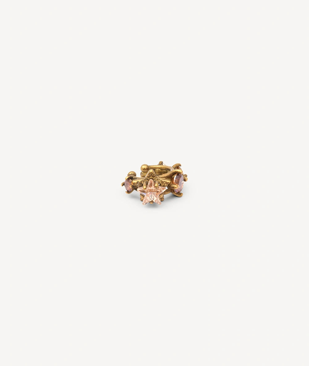 Ear cuff doré et zircons étoile effet vintage KOTORI VG