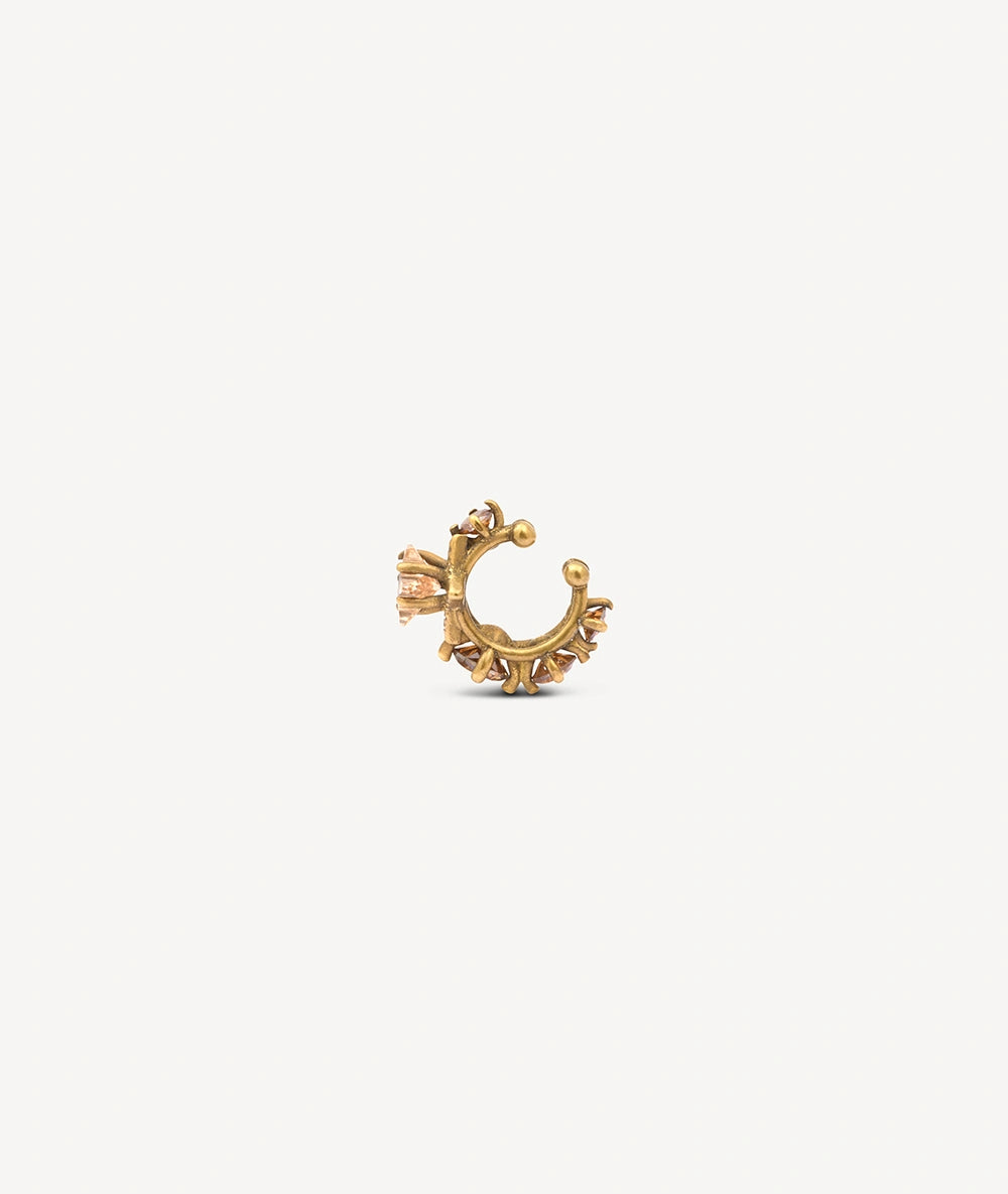 Ear cuff doré et zircons étoile effet vintage KOTORI VG
